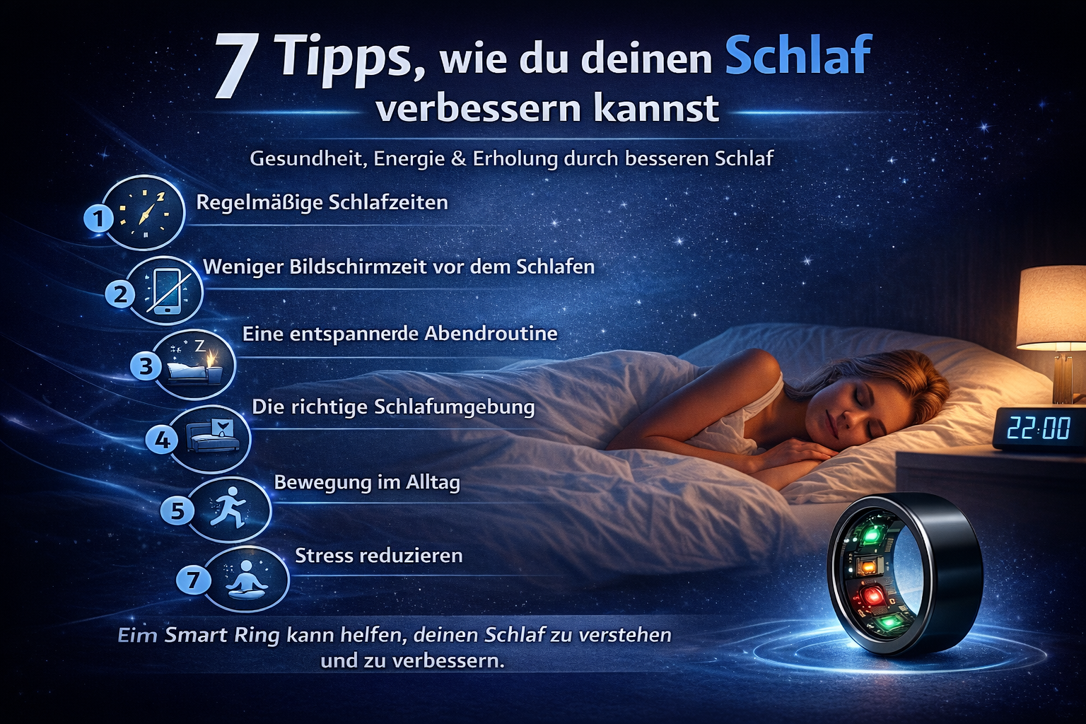 7 Tipps, wie du deinen Schlaf verbessern kannst