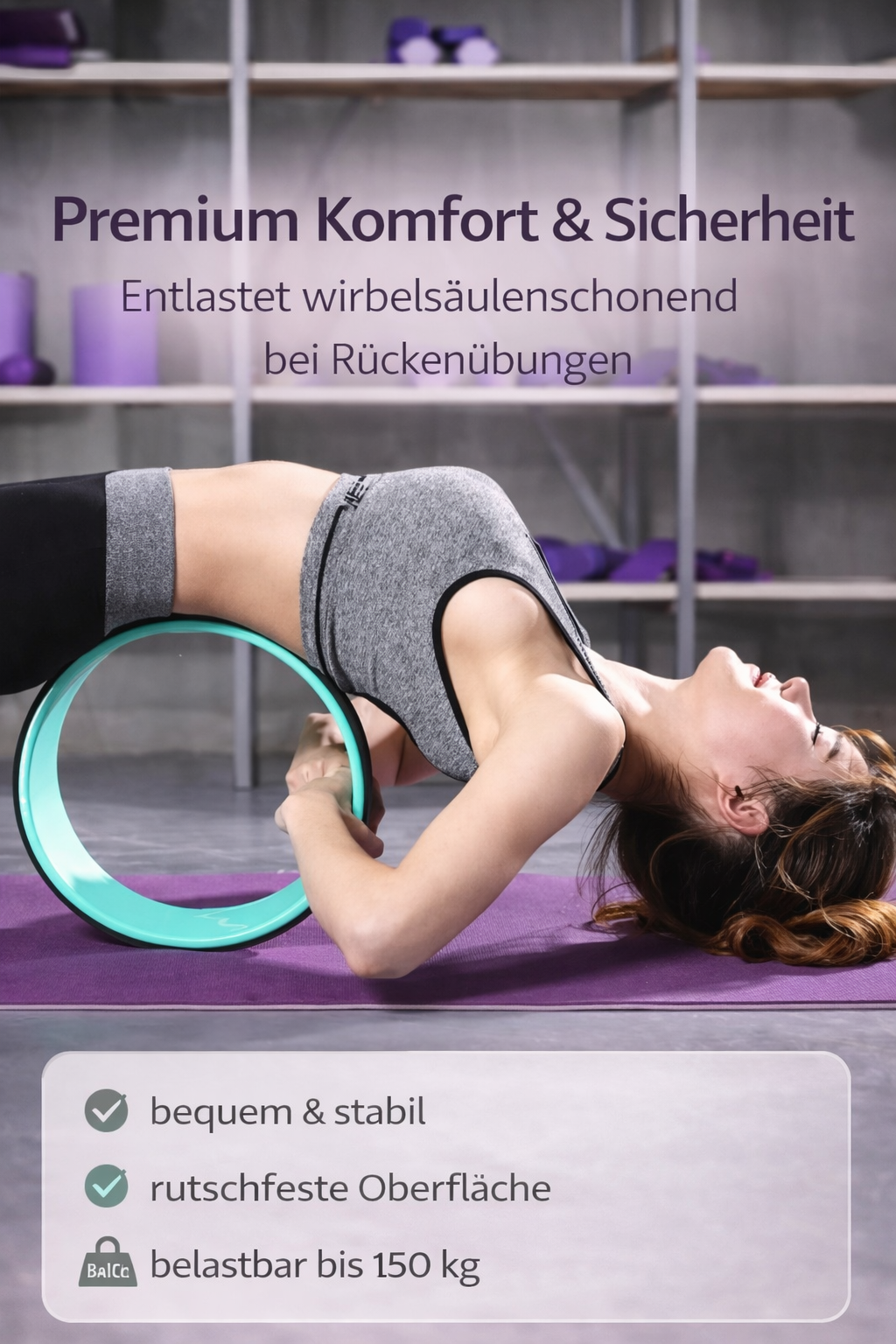 Yoga Rad & Rückenroller – Faszien & Core Training