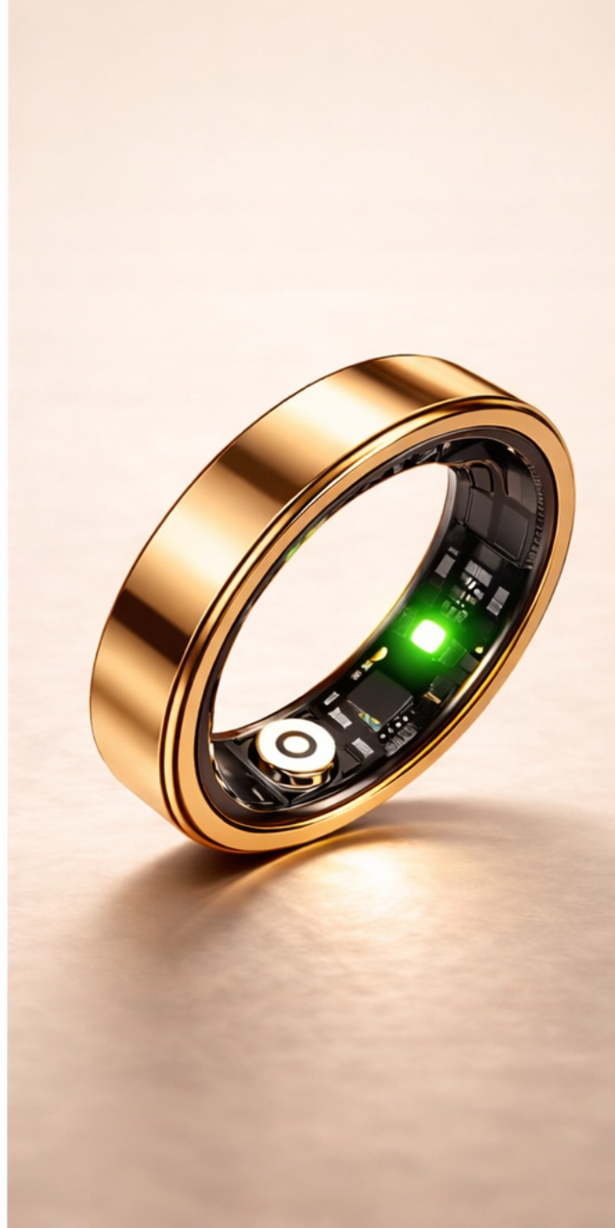 Performance Smart Ring in Gold mit modernem Ringdesign