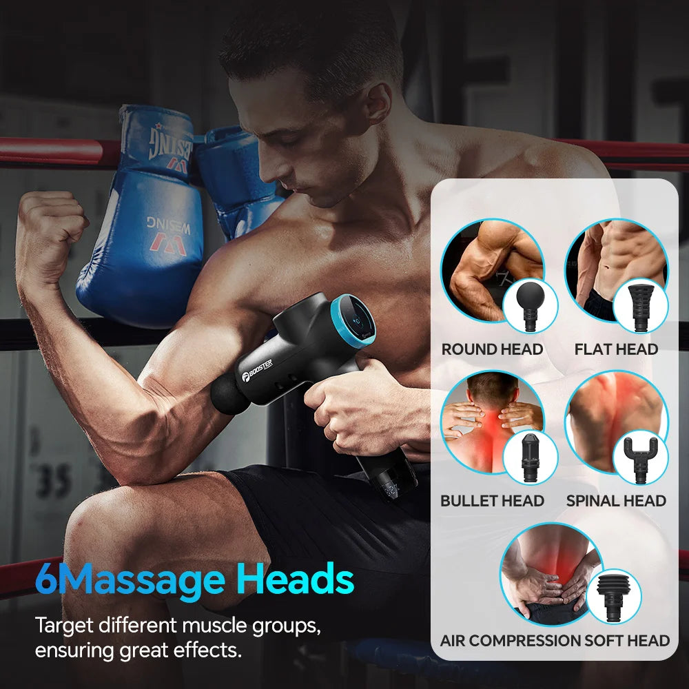 BOOSTER M2-12V LCD-Display Massagepistole Professioneller Tiefenmuskulatur-Massager Körperentspannung Faszienpistole Fitness