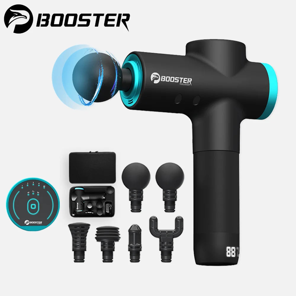 BOOSTER M2-12V LCD-Display Massagepistole Professioneller Tiefenmuskulatur-Massager Körperentspannung Faszienpistole Fitness