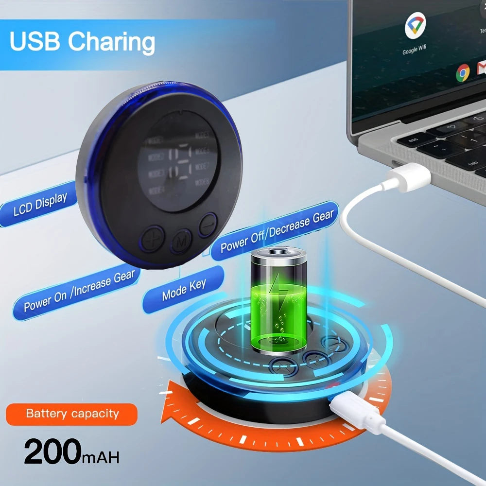 8‑Modi EMS Nackenmassager – wiederaufladbar mit Fernsteuerung, Pulsmassage für Muskelentspannung & Schmerzlinderung