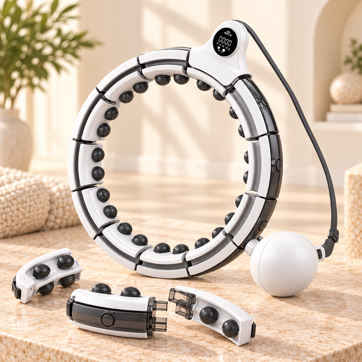 Smart Fit 360 Fitnessreifen mit herausnehmbaren Segmenten zur individuellen Größenanpassung