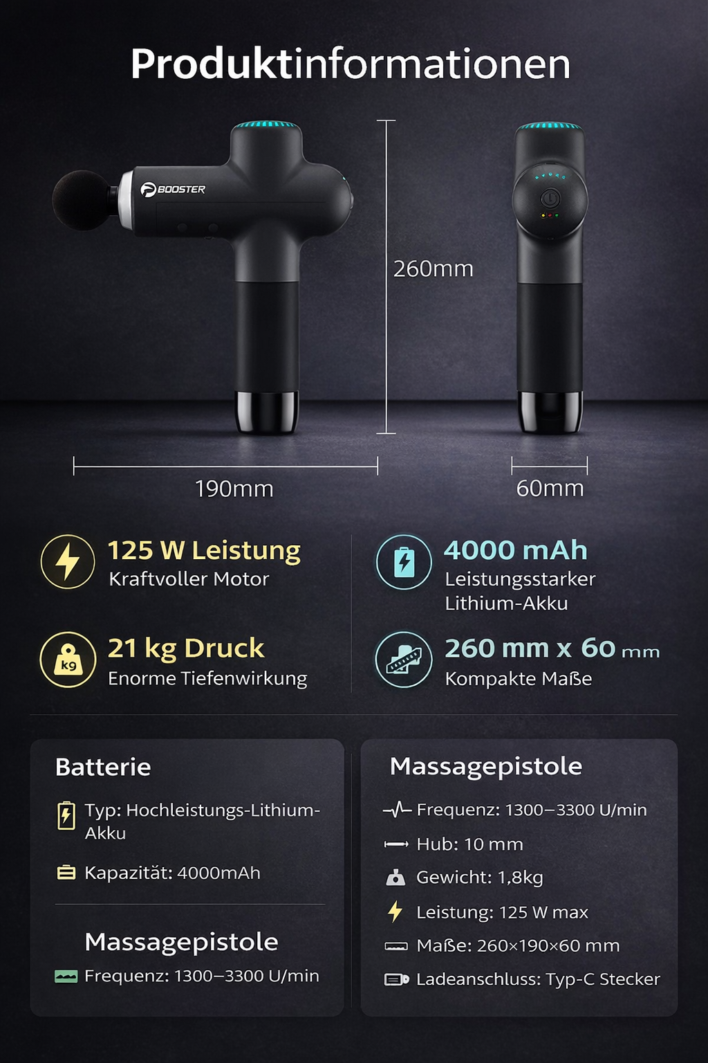 Massage Gun – Tiefenmassage für Muskeln & Regeneration