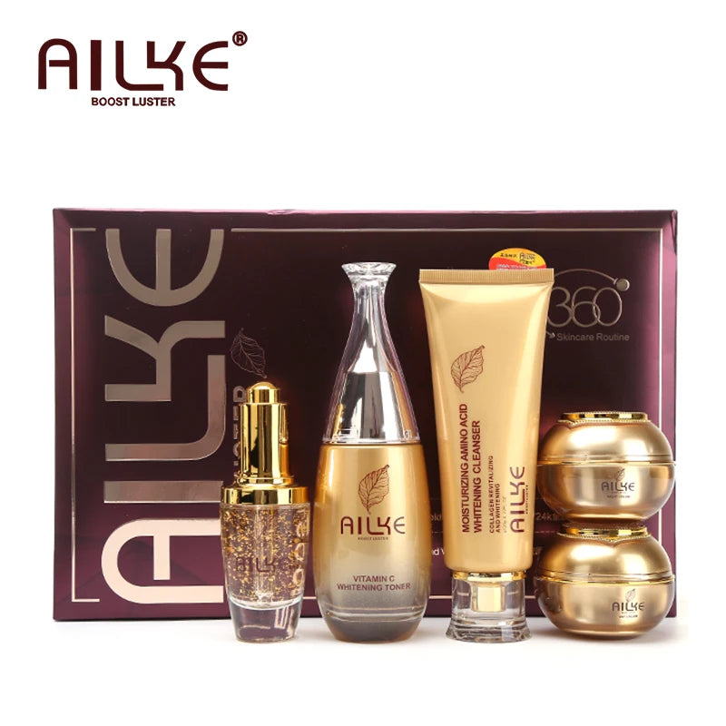 AILKE Collagen Hautpflege-Set – 5-teilig für deine tägliche Skincare Routine
