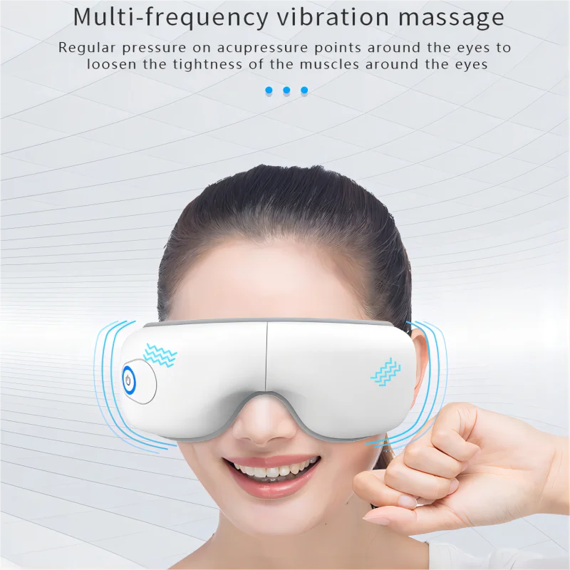 Faltbares Augenmassagegerät – Wärme, Vibration, Bluetooth-Musik, Airbag-Massage für müde Augen & bessere Entspannung