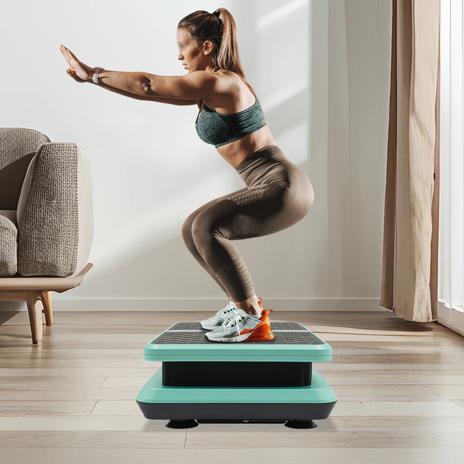 Slim Vibrationsplatte für Zuhause – Fettverbrennung, Muskelaufbau & Straffung, 200 W, 2800 RPM