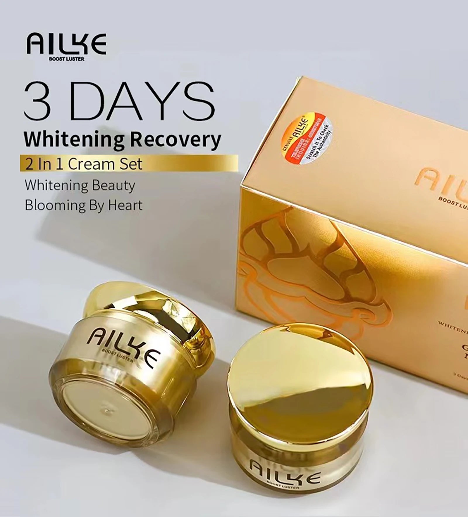AILKE Anti-Pigment Spot Face Cream with SPF 35+ – Brightening, Moisturizing &amp; Sunburn Protection