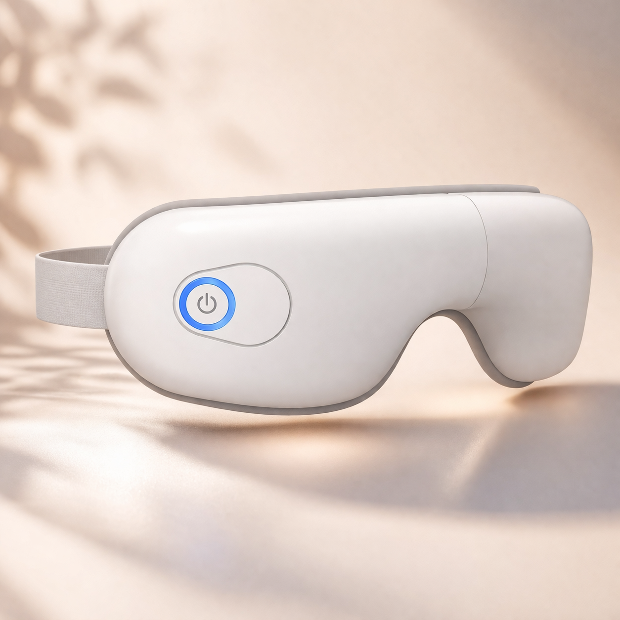 Elegantes Premium Augenmassagegerät mit Wärmefunktion, Luftdruckmassage und sanfter Vibration für entspannte und erholte Augen
