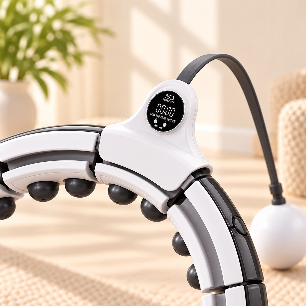 Smart Fit 360 Fitnessreifen mit Digitalzähler für Zeit, Zählung und Kalorienanzeige